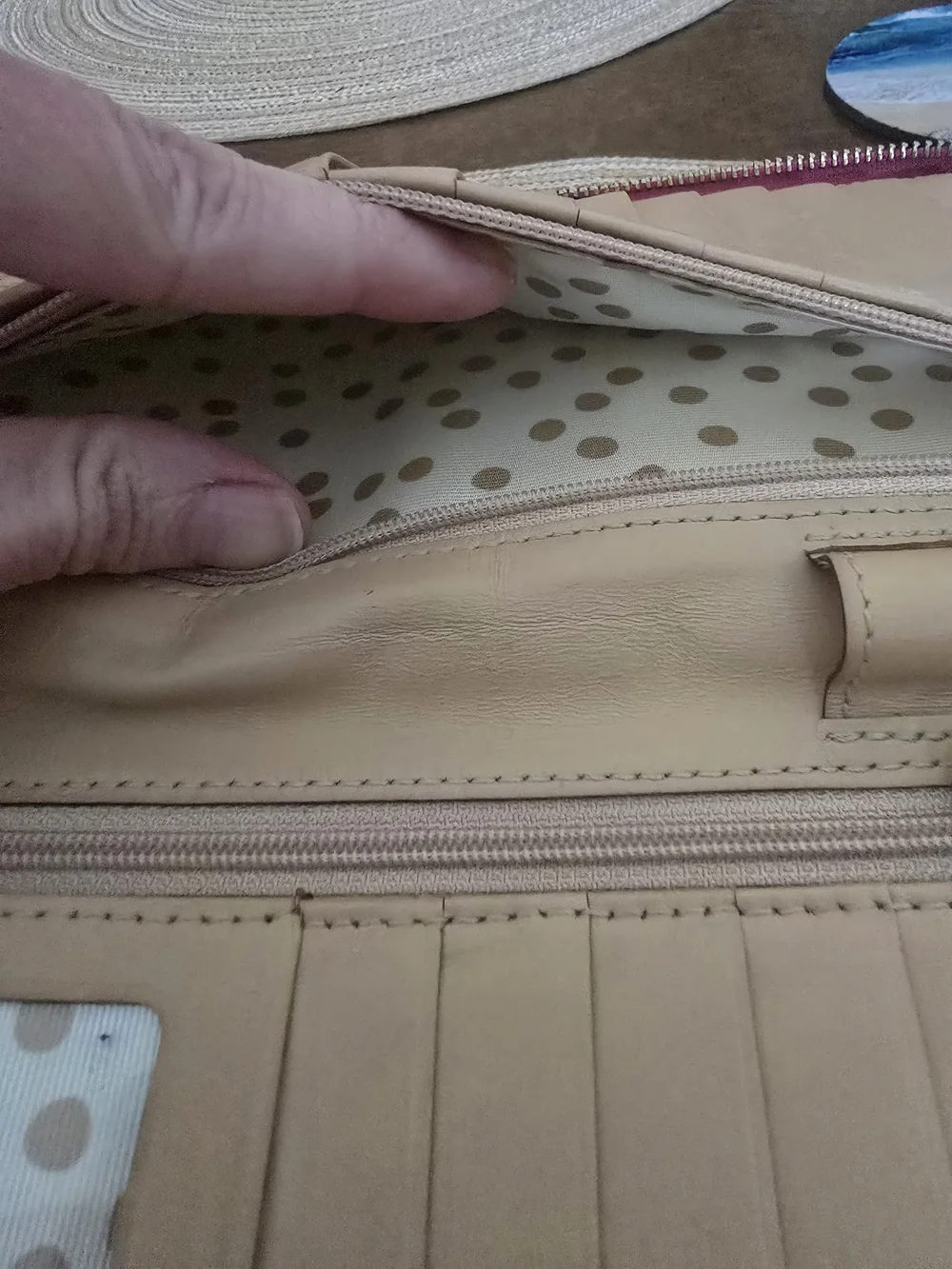 Kate Spade Wellesley Neda Leather Travel Wallet Organizer Pink EUC